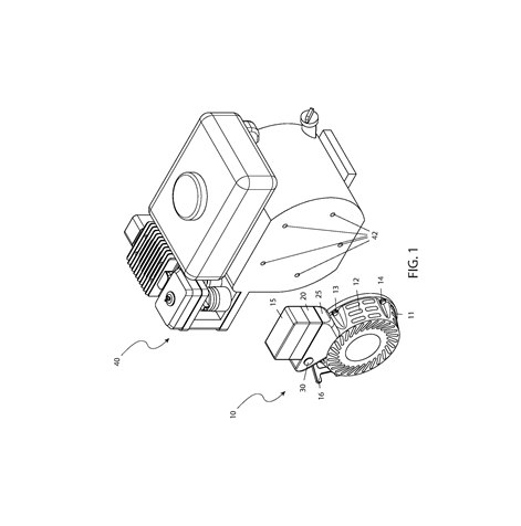 Patent documentation for the DuoStart small engine electric starter adapter